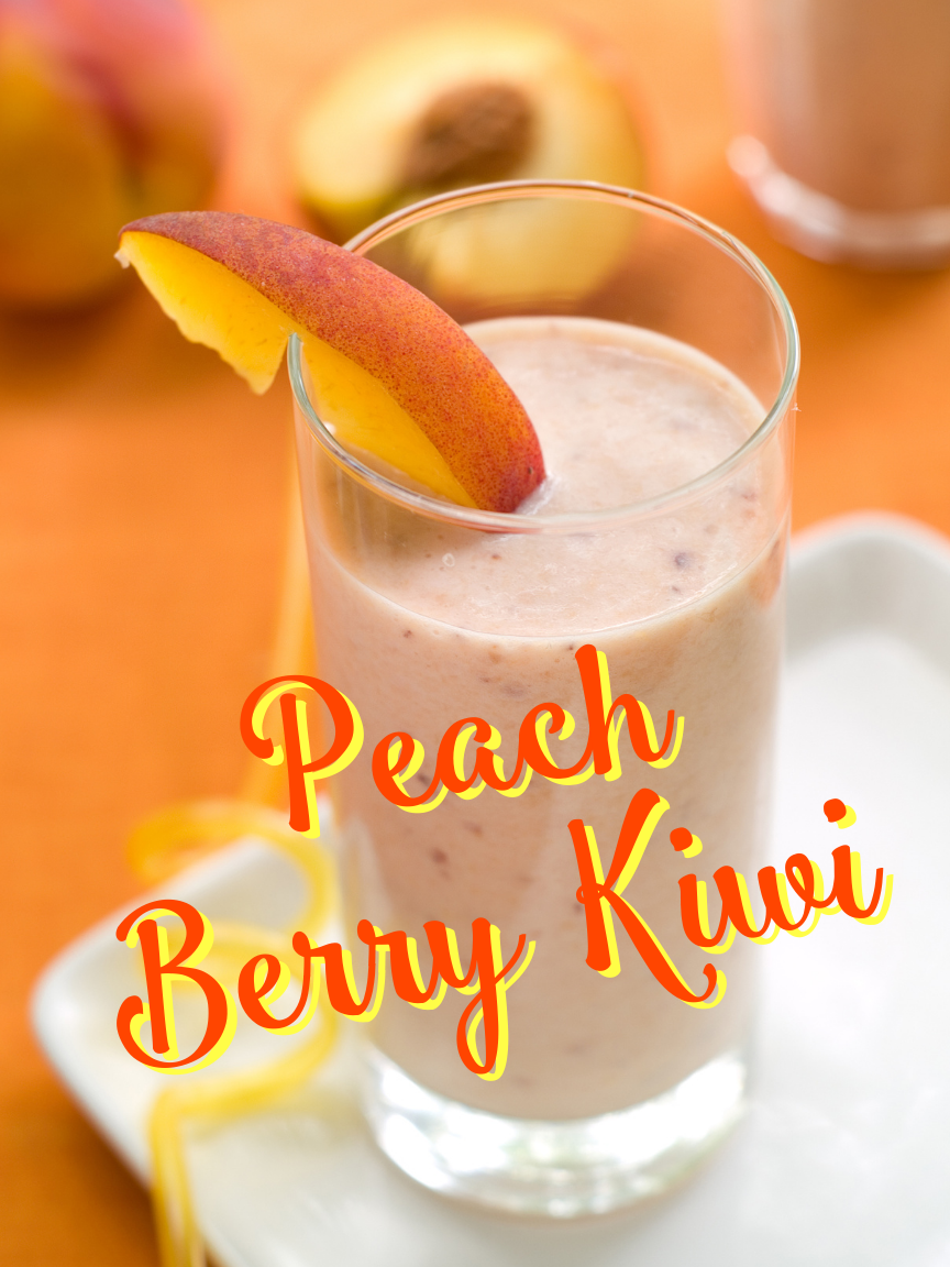Smoothie Zone Menu - Peach-Berry-Kiwi